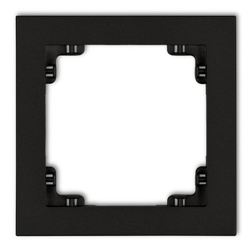 Ramka pojedyncza Czarny mat Karlik DECO - 12DR-1