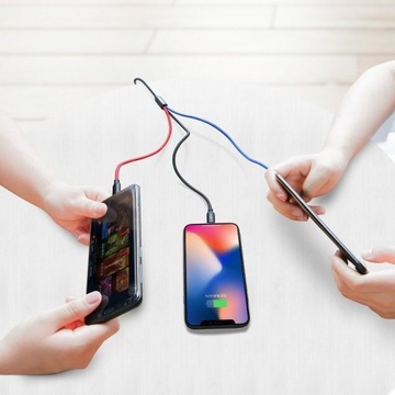 USB-кабель Baseus 3в1 для iPhone Micro Type-C 3,5A