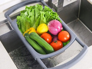 СИЛИКОНОВЫЙ ДУРШРУГ СКЛАДНОЙ СИТОК ДЛЯ ОВОЩЕЙ ДЛЯ МОЙКИ