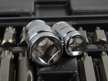 Биты TORX HEX SPLINE Набор бит GEKO из закаленной хромованистой стали, 41 элемент