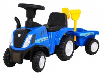 Jeździk Traktor Z Przyczepą Grabki Łopata Dźwięki