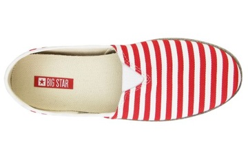 Espadryle damskie Big Star czerwone FF276028 37