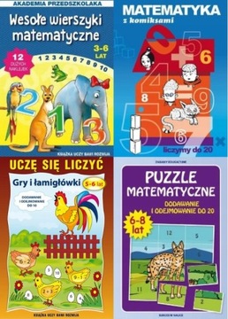 Matematyka na wesoło - puzzle, wierszyki i komiksy