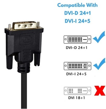 Кабель DVI-VGA Преобразователь DVI-папа в VGA-папа 1,8 м