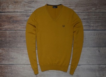 157 FRED PERRY MĘSKI SWETER PREMIUM WEŁNA MERINO L