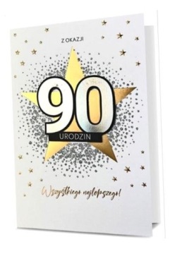 KARNET URODZINY 90