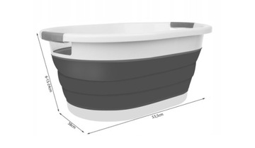 СКЛАДНАЯ КОРЗИНА ДЛЯ БЕЛЬЯ СКЛАДНАЯ СИЛИКОНОВАЯ ЧАША XXL ВАННА PELUSH