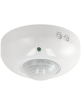 Датчик движения Потолочный монтаж на поверхности Светодиодный датчик на 360° Регулируемый для наружного применения 1200 Вт