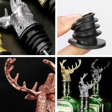 Диспенсер для алкогольных напитков Deer Head Universal Gold