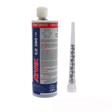 Kotwa chemiczna zimowa Klej ARVEX CZ 380+30 410 ml