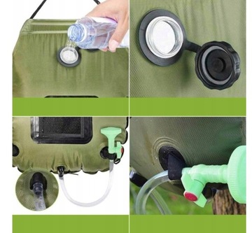 Туристический солнечный душ для кемпинга портативный MaxiGroup 20л