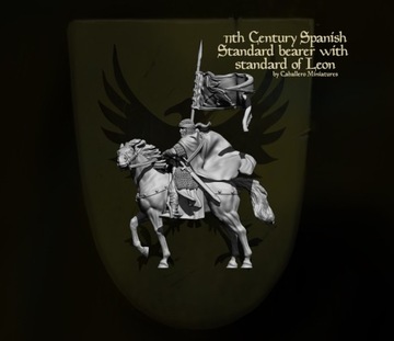 Знаменосец со штандартом Леона Кабальеро