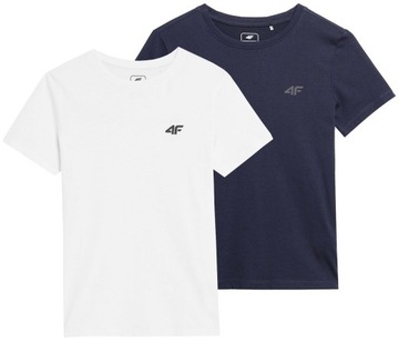 KOSZULKA CHŁOPIĘCA 4F DZIECIĘCA T-SHIRT 2SZT. 146