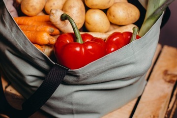 Льняная сумка-тоут EKO Style SKB в полоску