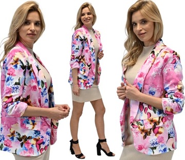 КУРТКА ЖЕНСКАЯ, разноцветные ЦВЕТЫ, M/38