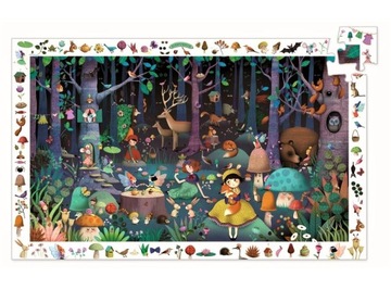 Puzzle obserwacyjne Zaczarowany Las 100 el. Djeco