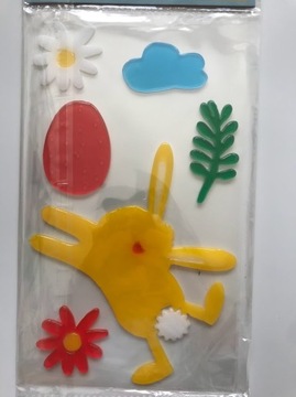 ПАСХАЛЬНЫЕ ГЕЛЕВЫЕ рождественские наклейки на окна