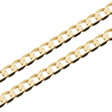 ŁAŃCUSZEK ZŁOTY PEŁNY KUTY PANCERKA 2.4MM 55CM 585