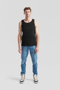 KOSZULKA NA RAMIĄCZKACH BOKSERKA TANK TOP FRUIT OF THE LOOM czarna 5XL