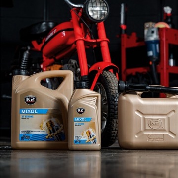 Смесь масел K2 MIXOL 1L для двухтактных двигателей 2T, масло для двухтактных двигателей