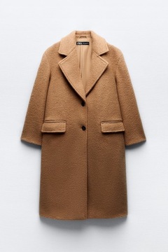 ZARA 38 M NOWY camel BOUCLE ponadczasowy