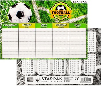 PLAN LEKCJI Z TABLICZKĄ MNOŻENIA PIŁKA NOŻNA FOOTB