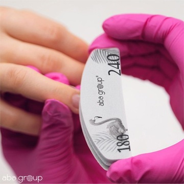 ABA GROUP 50x пилка для ногтей BOAT FAT 100 180