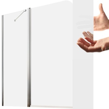 Parawan wannowy szkło Eos II PND 130 L mirror