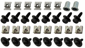 FIAT STILO BRAVO ZESTAW SPINEK OSŁONY SILNIKA