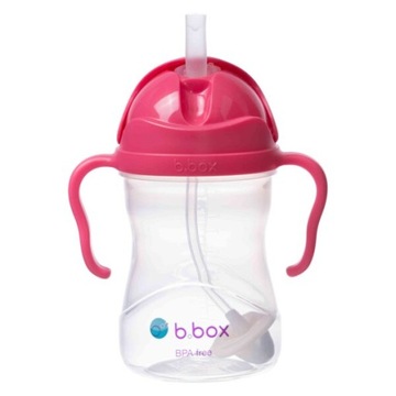 B.box Bidon ze słomką 240 ml malinowy