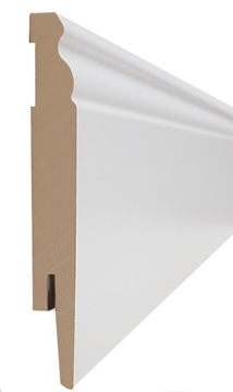 12 CM LISTWA PRZYPODŁOGOWA MDF Biała COKÓŁ 240 cm