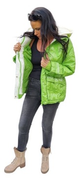 ЖЕНСКАЯ КУРТКА-ПАРКА ОВЕРСАЙЗ С ОКРАШЕННОЙ ПЕРЕХОДНОЙ ВЕСНОЙ