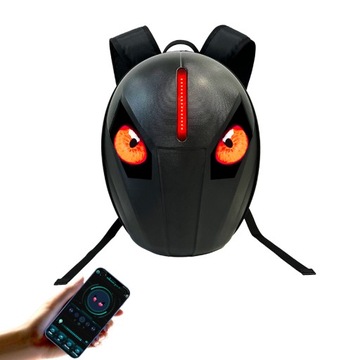 Plecak motocyklowy LED + POWERBANK OG smart OCZY Aplikacja bluetooth Carbon