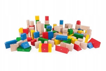 ДЕРЕВЯННЫЕ МАГНИТНЫЕ БЛОКИ KOOGLO MEGA COLOR 100