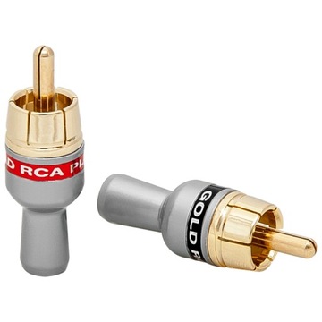 2x WTYK ZŁĄCZE RCA CINCH PROFESSIONAL ZŁOCONY