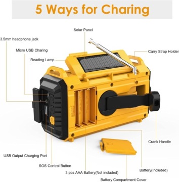ПОРТАТИВНАЯ РАДИО DAB+ CR1009 PRO DAB 5000 МАЧ ЛАМПА