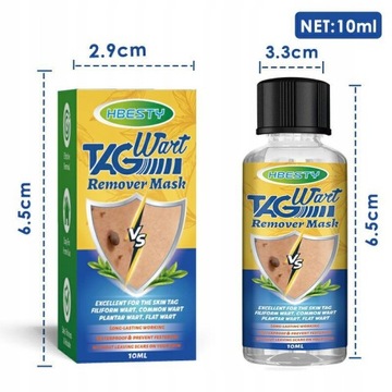 10 мл жидкость для лечения бородавок на теле, жидкость для удаления бородавок, анти