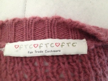 FTC Fair Trade Cashmere -100% KASZMIR- S (36) -