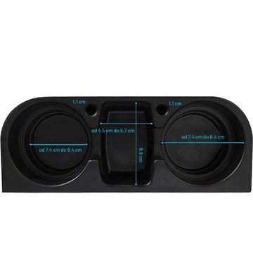 UCHWYT DO AUTA ORGANIZER SAMOCHODOWY NA NAPOJE TELEFON 5w1 SCHOWEK KUBEK