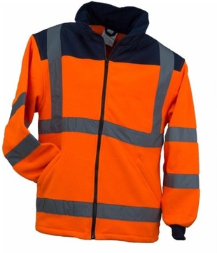 Bluza Polarowa FLUO Ostrzegawcza UGR - HV Ciepła i Bezpieczna P, XL