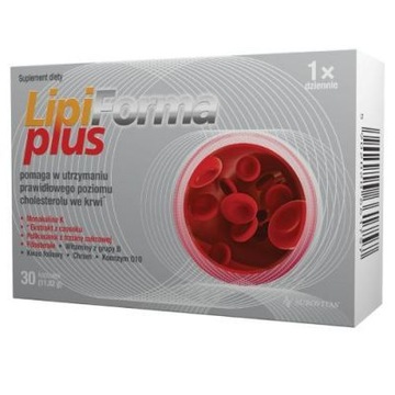 LIPIFORMA PLUS na prawidłowy poziom cholesterolu 30 kapsułek