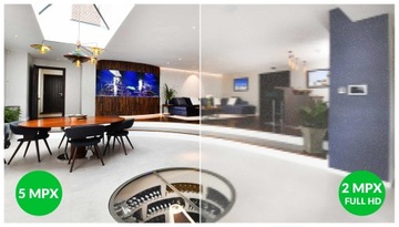 Комплект МОНИТОРИНГА с 4 внешними камерами по 5 Мпикс.