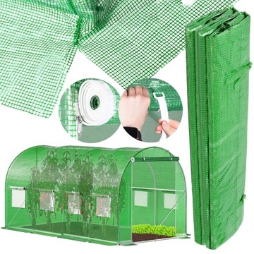 ФОЛЬГА ТУННЕЛЬНАЯ ФОЛЬГА 400x250 см ЗАМЕНА САДОВОГО ПОКРЫТИЯ ФОЛЬГА UV-4 9 м2