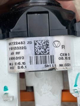PANEL KLIMATIZACE PEUGEOT 208 2008 96722483ZD