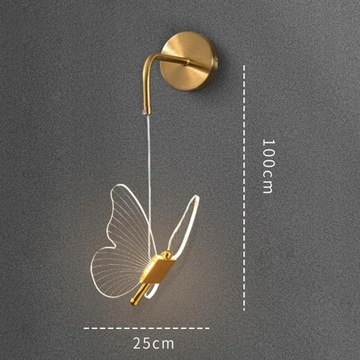 Светодиодный настенный светильник Gold Butterfly Настенное освещение
