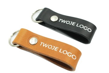 50 кожаных рекламных брелоков с вашим логотипом