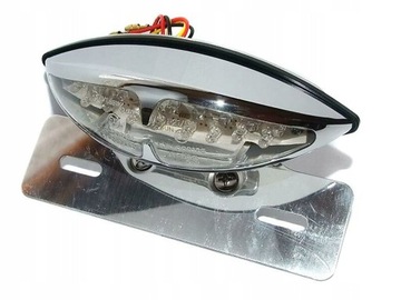 TYLNA LAMPA TYŁ UNIWERSALNA LED CHROM HOMOLOGACJA