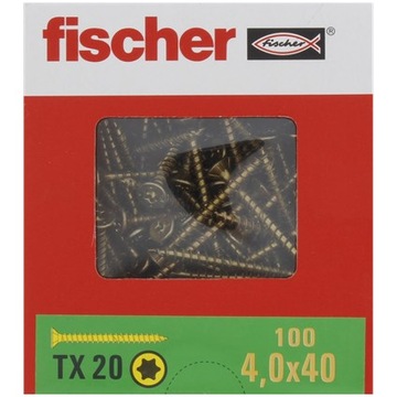 Wkręty Fischer 4,0x40 TX20 100szt.