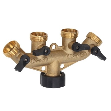 4-ходовой распределитель воды, латунный шаровой кран