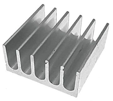 Radiator aluminiowy 22x22x10mm srebrny
